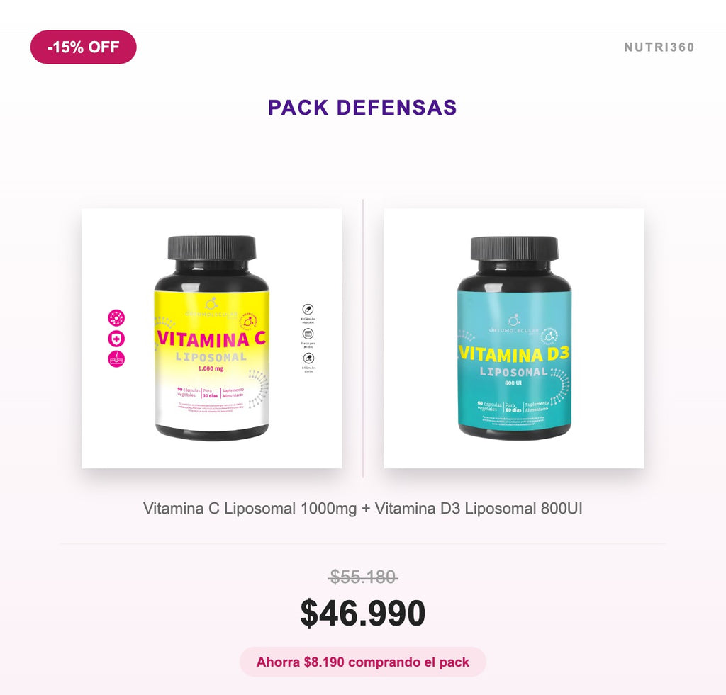 Pack Defensas - Vitamina C + Vitamina D3