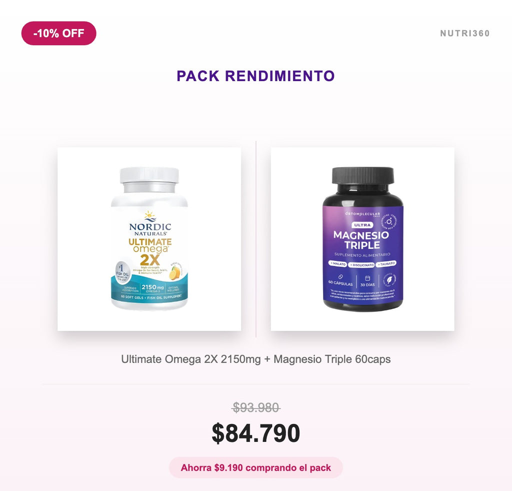 Pack Rendimiento - Ultimate Omega 2X + Magnesio Triple