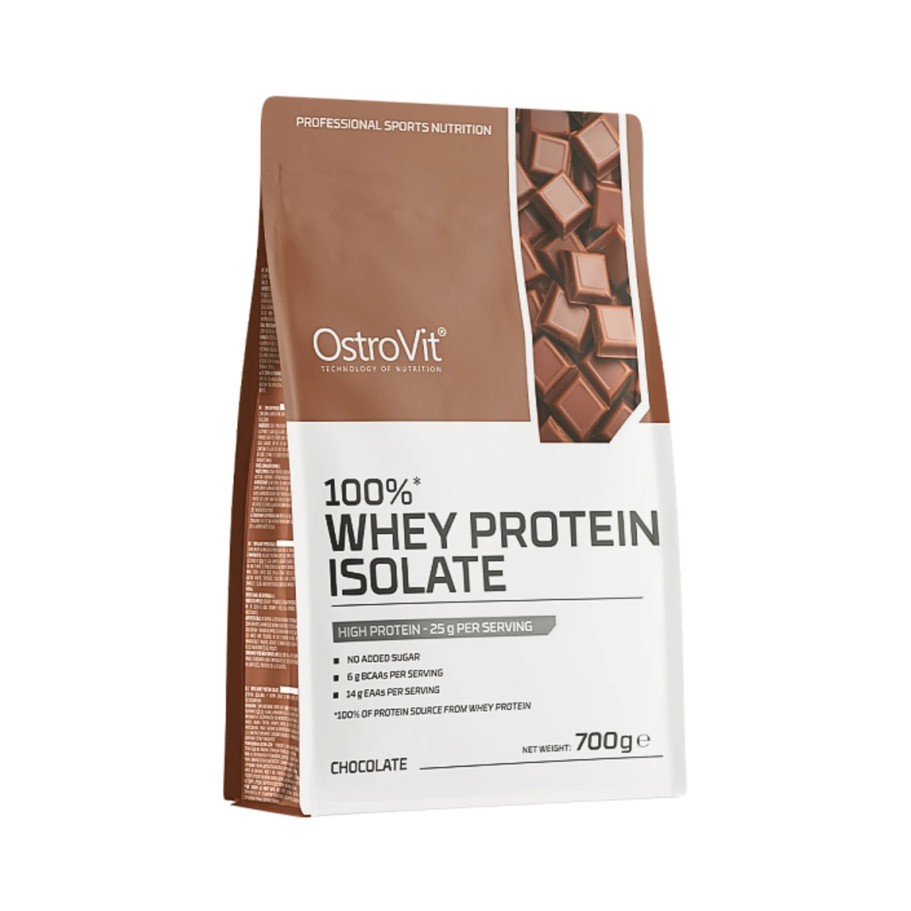 Proteína 100% Whey Isolate 700g Chocolate - OstroVit
