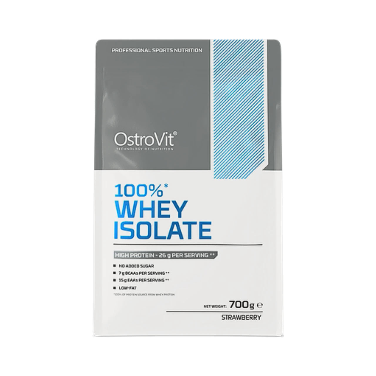 Proteína 100% Whey Isolate 700g Strawberry - OstroVit