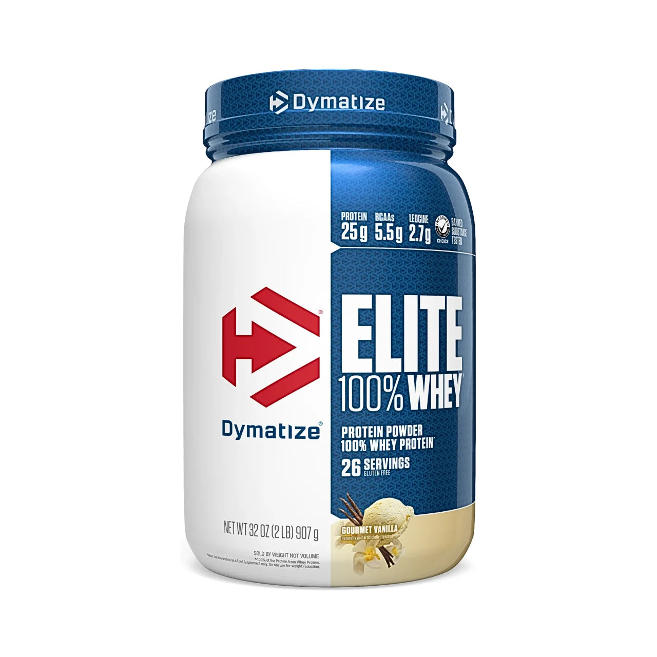 Proteína Elite 100% Whey 2 Lb (907g) Vainilla - Dymatize