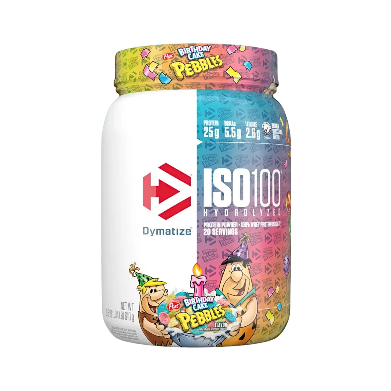 Proteína ISO 100 Hydrolyzed 1.4 Lb (640g) Birthday Cake Pebbles - Dymatize